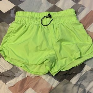 Athletic green shorts